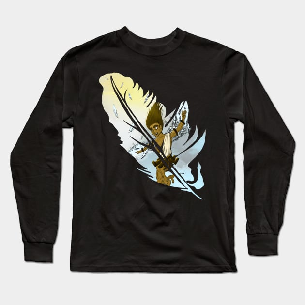 Icarus' Folly Long Sleeve T-Shirt by Sketches by Saron